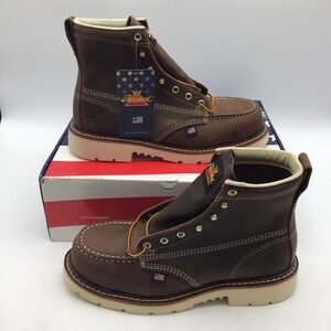 Thorogood Mens 804-4375 6" Crazy Horse Brown Steel Toe Work Boots Size 9.5 D NEW